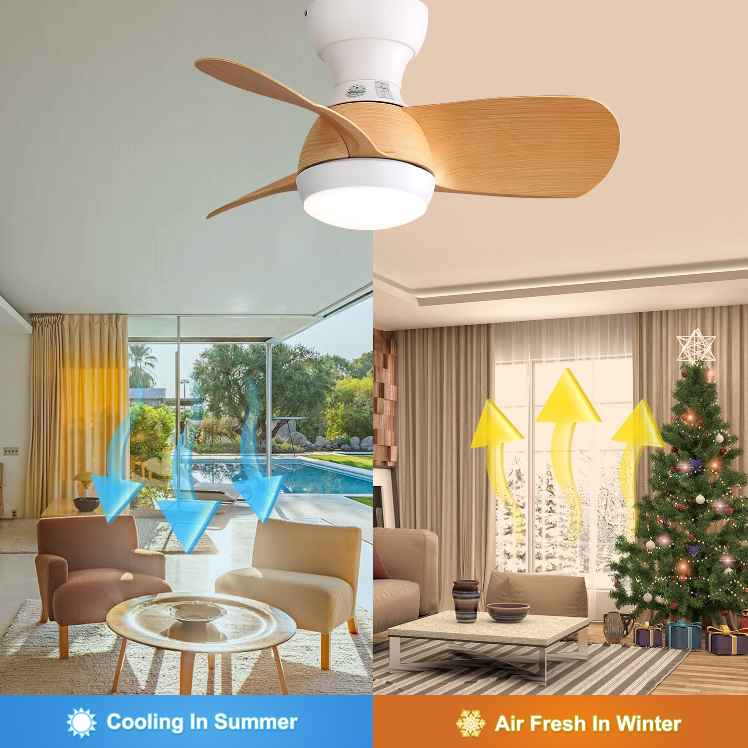 Blisstyle CLF186 Ceiling-Fans - View #3