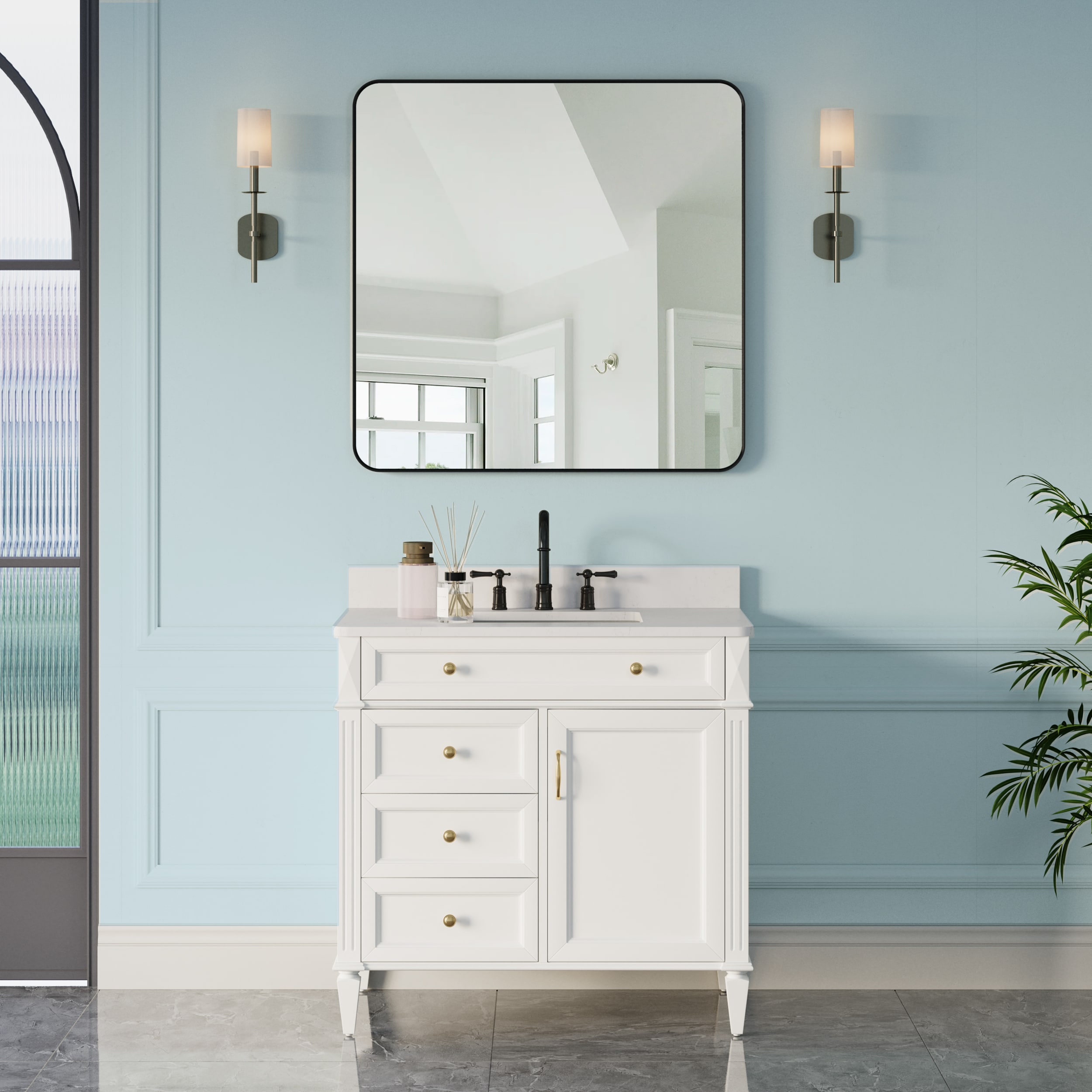 Forclover QNM-M0230L Framed-Bath-Mirrors - View #4