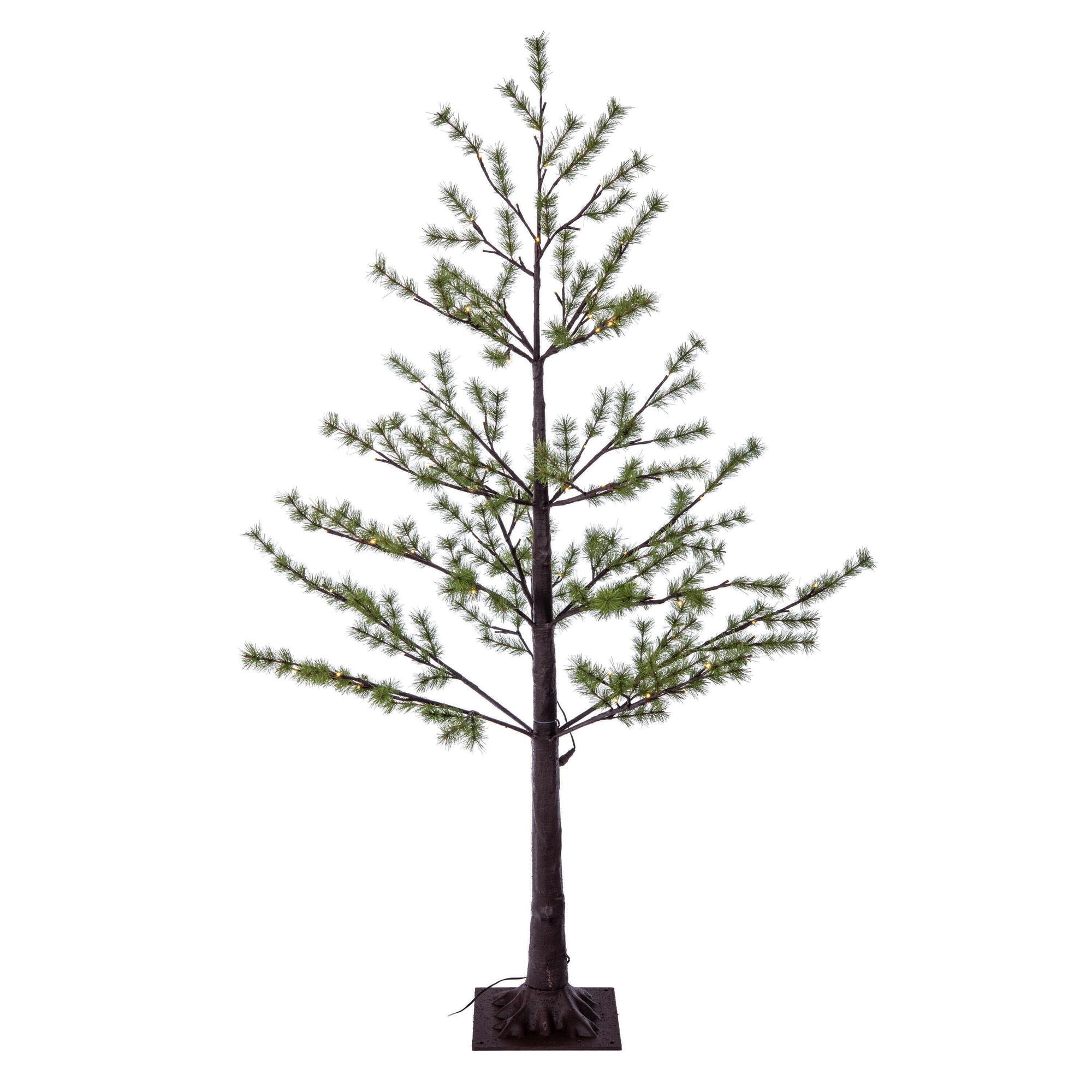 Vickerman X220650 5-ft Pine Pre-lit Artificial Christmas Tree with White LED Lights