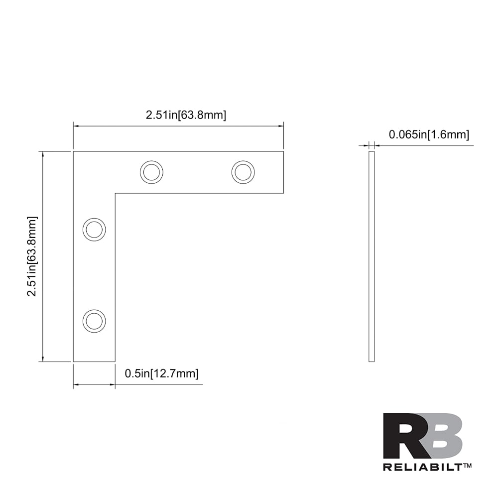 RELIABILT 605756 Mending-Plates-Brackets-Braces - View #6