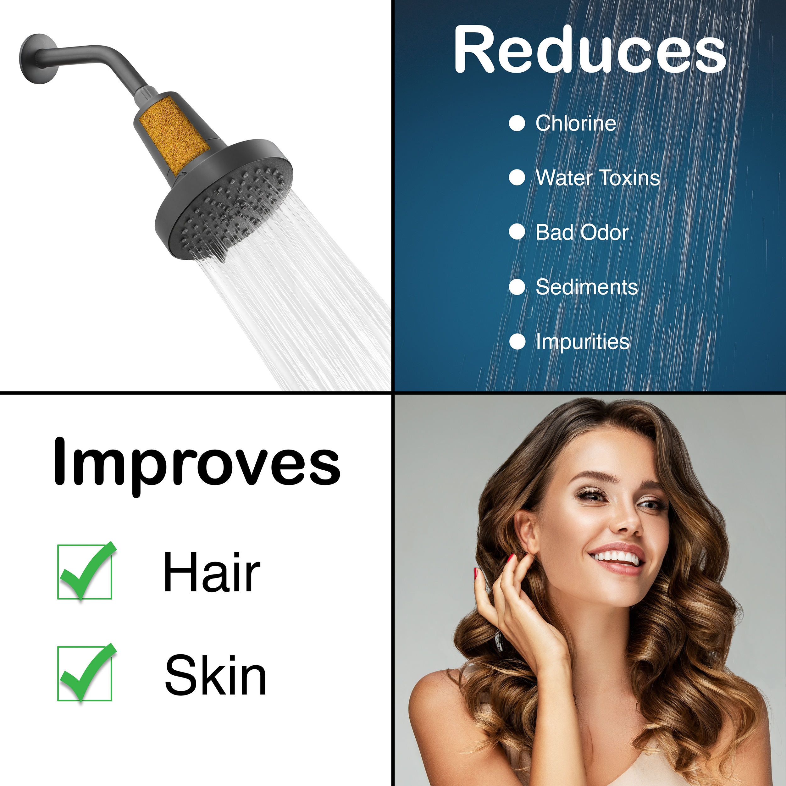 allen + roth FIL-0418-ARMB Fixed-Showerhead - View #6