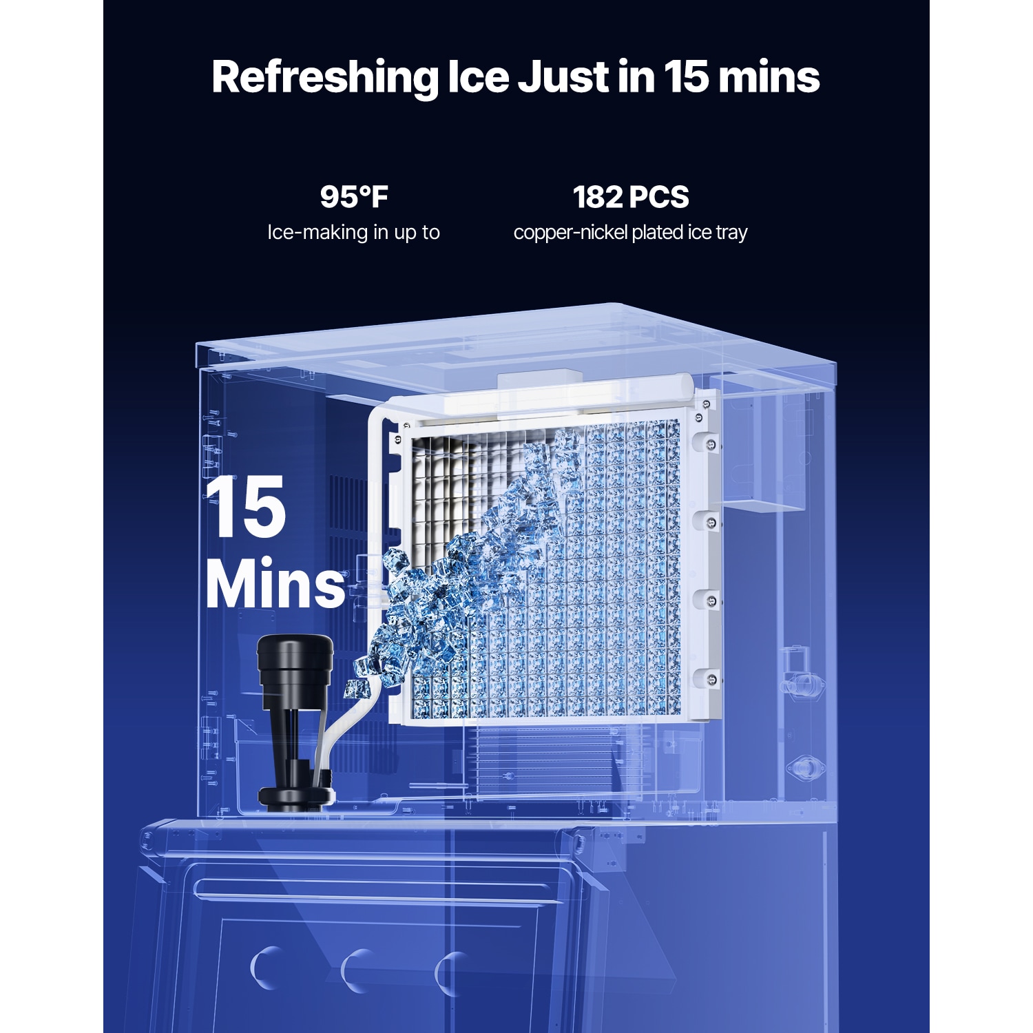 VEVOR FBXXRJYSGMC8LI310V1 Icemaker-Access - View #3