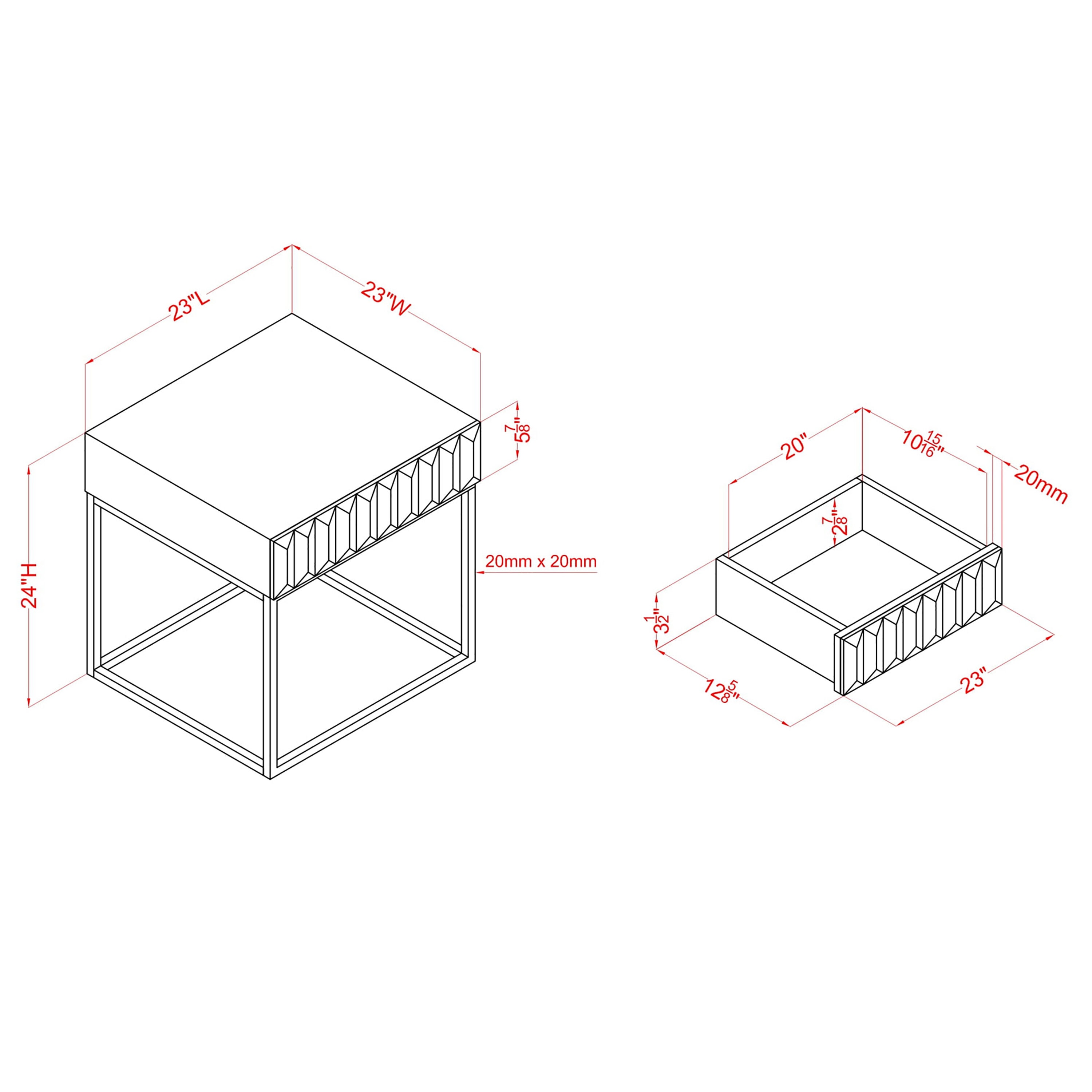 Furniture of America IDF-4545WN-E End-Tables - View #5