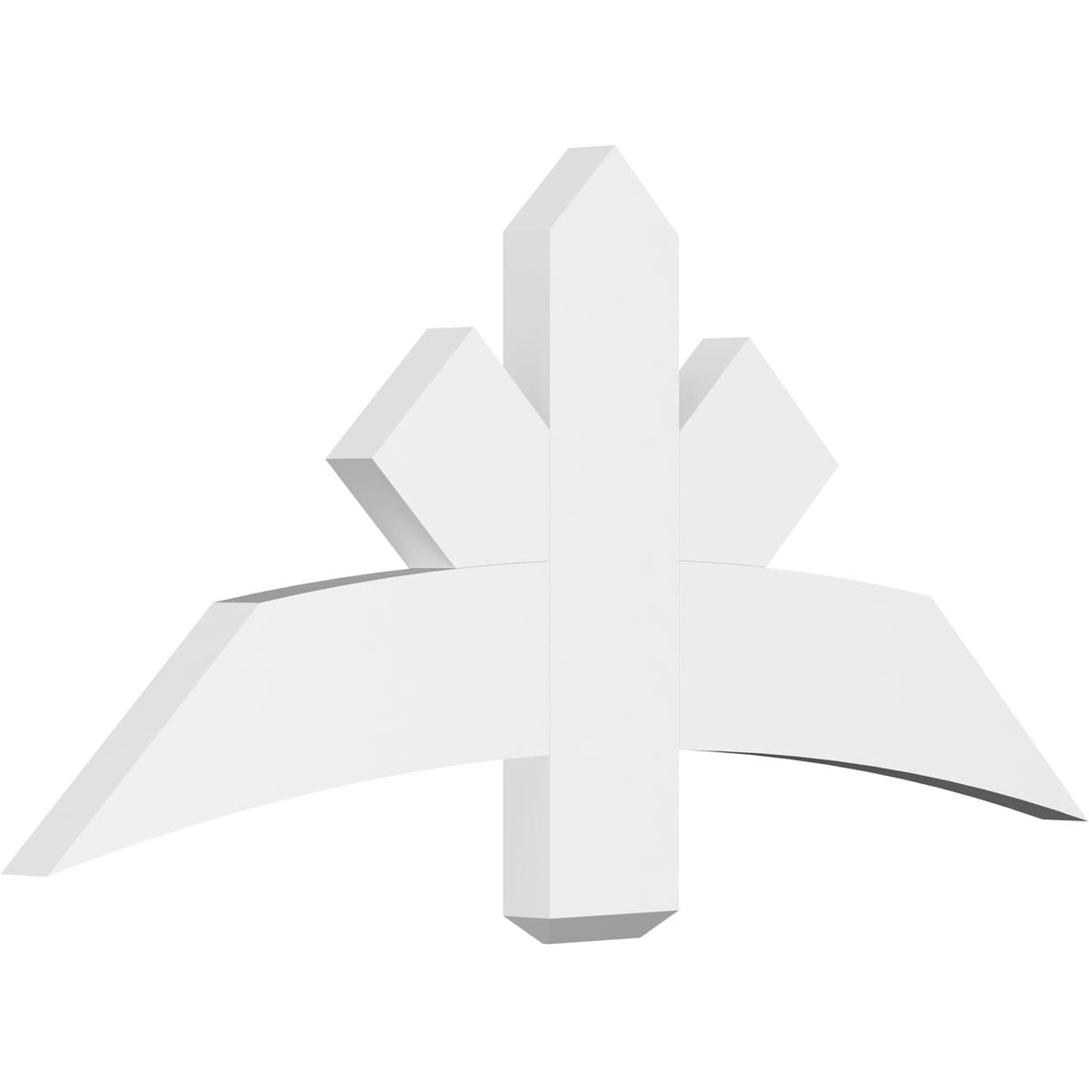 Ekena Millwork GBP048X22X0206ALB00 Alberta White PVC Gable bracket