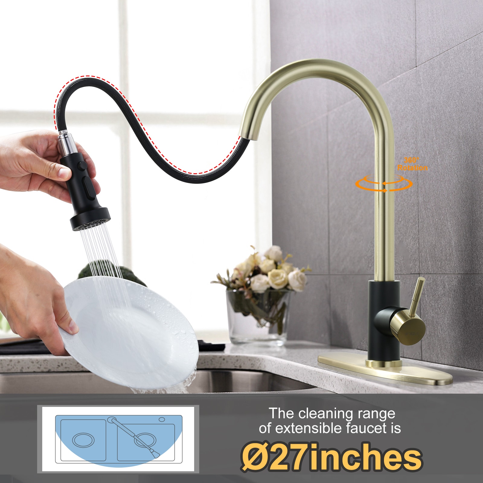 WOWOW VG2312601GB-LW Kitchen-Faucets - View #3