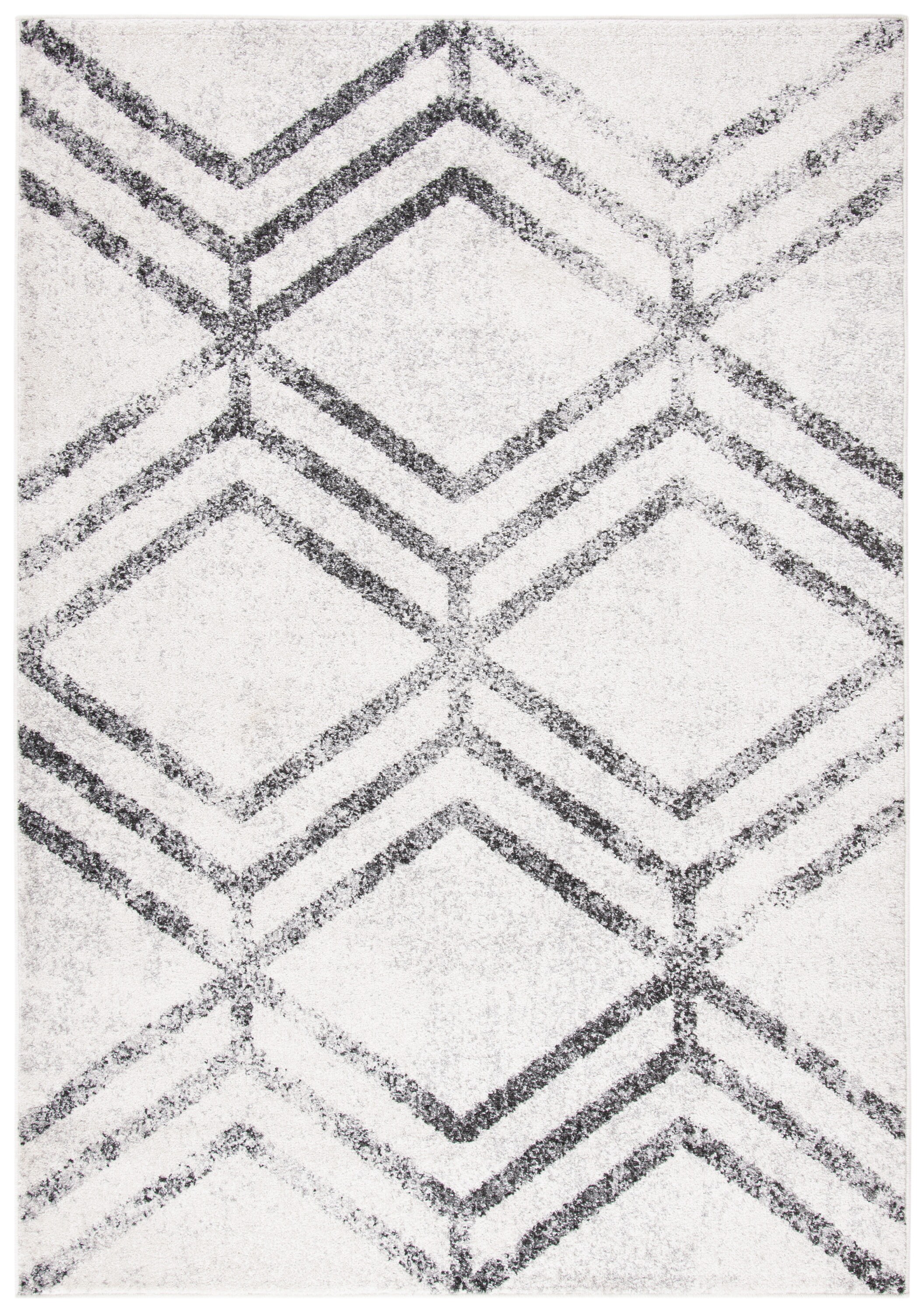 Safavieh ADR253A-5 Adirondack 5 x 8 (ft) Loomed Polypropylene Ivory/Gray Rectangular Indoor Geometric Bohemian/Eclectic Area rug