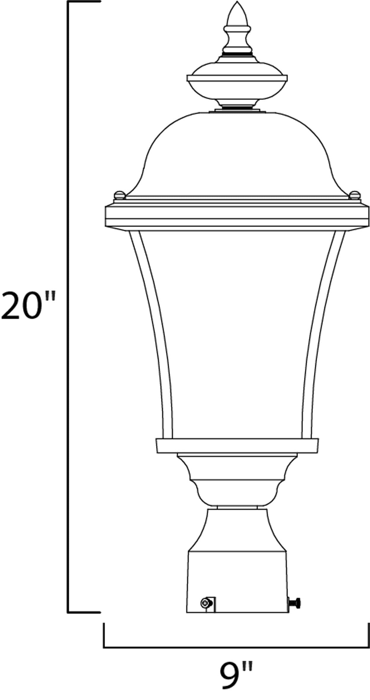 Maxim Lighting 1065BK Post-Lights - View #2