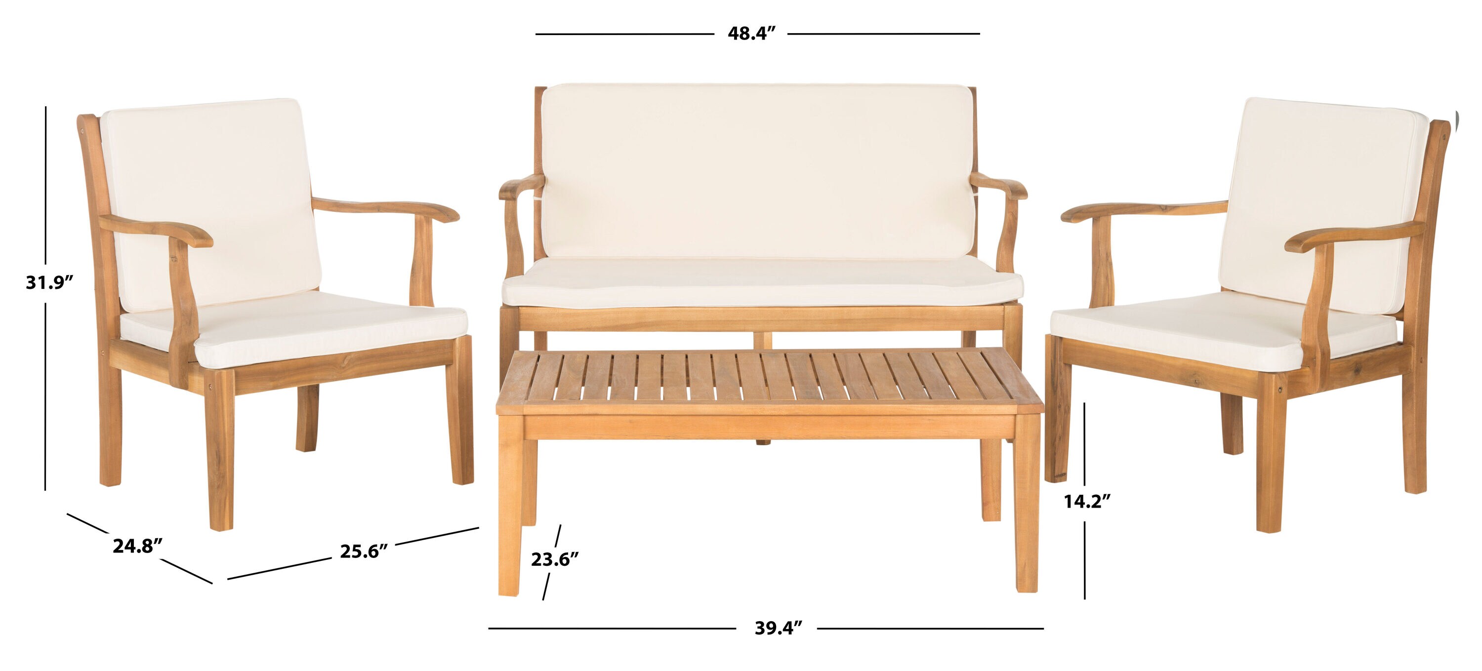 Safavieh PAT6717A Patio-Conversation-Sets - View #7