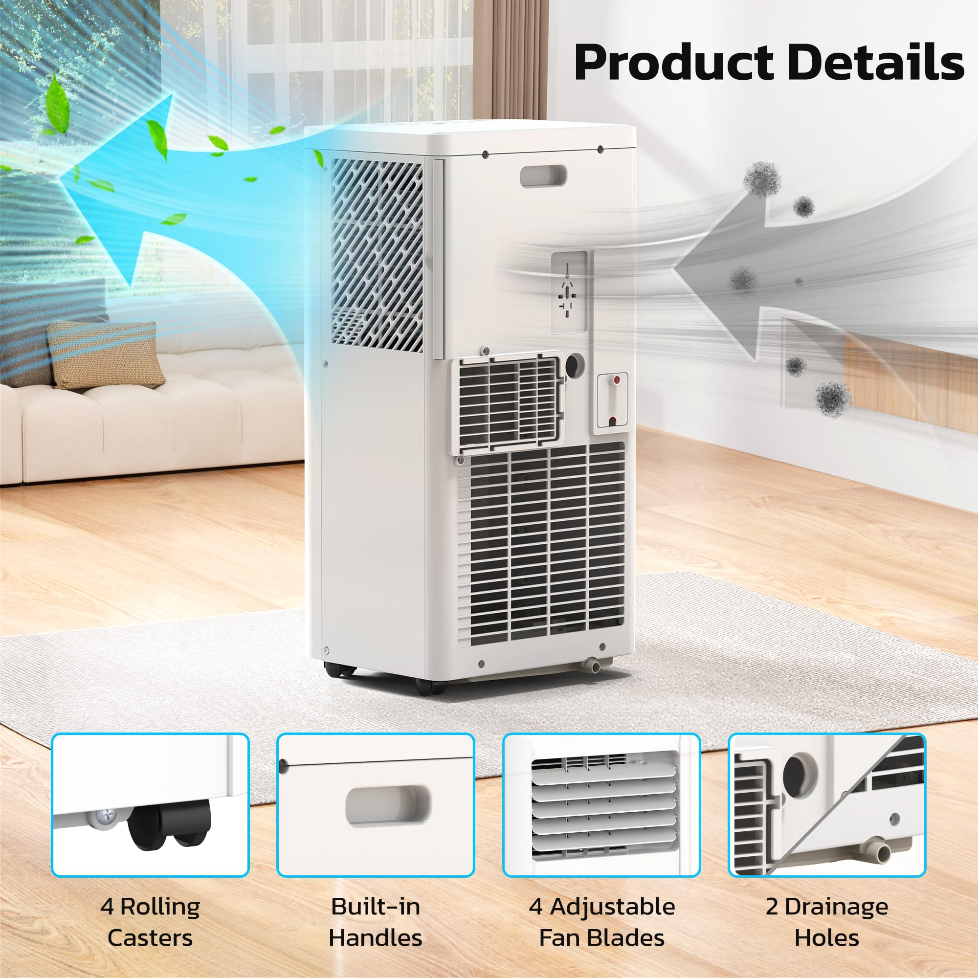 COWSAR A5412-8K Portable-Air-Conditioners - View #9
