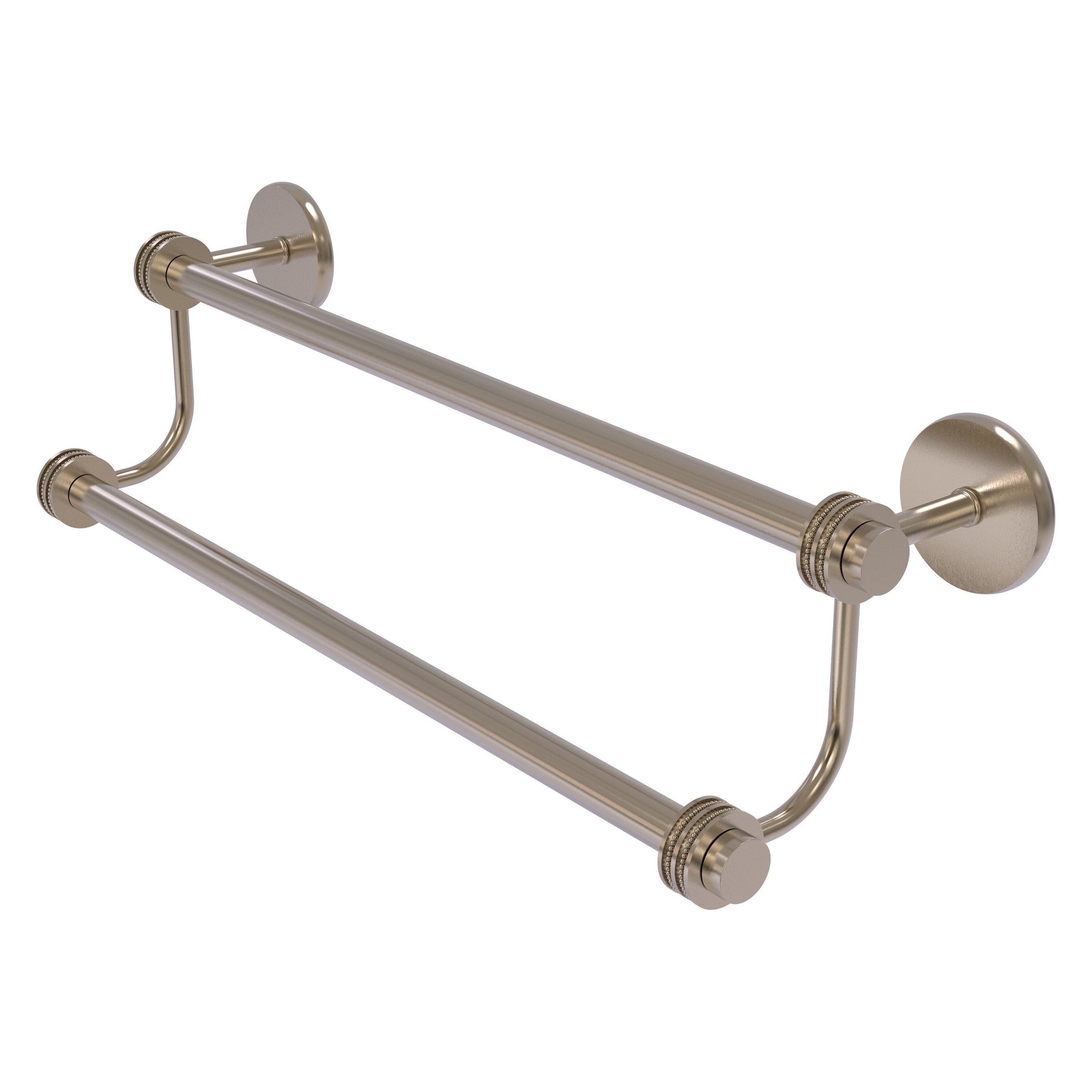 Allied Brass 7272D/36-PEW Satellite Orbit Two 36-in double Antique Pewter Wall mount Double Towel Bar