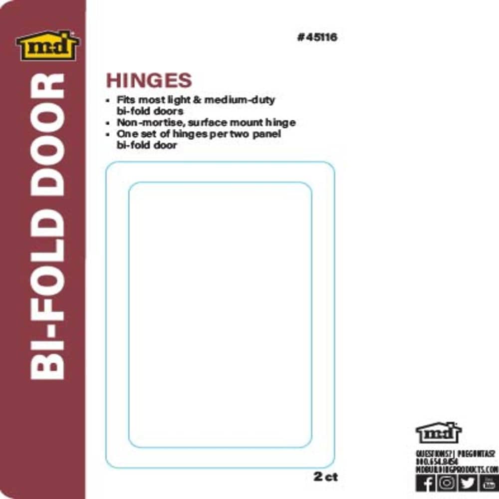 M-D 45116 Bifold-Closet-Door-Hinges - View #5