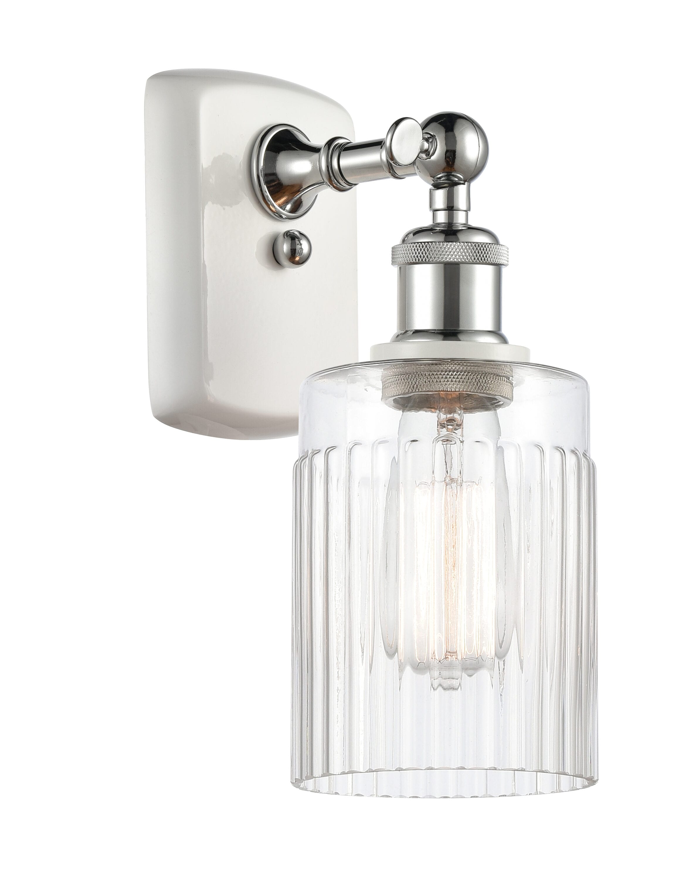 Innovations Lighting 516-1W-WPC-G342 Hadley 4.5-in W 1 -Light Polished Chrome Wall Sconce