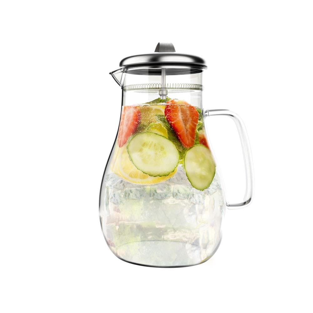 Hastings Home 189789AVW 64-fl oz Glass Clear Beverage Dispenser
