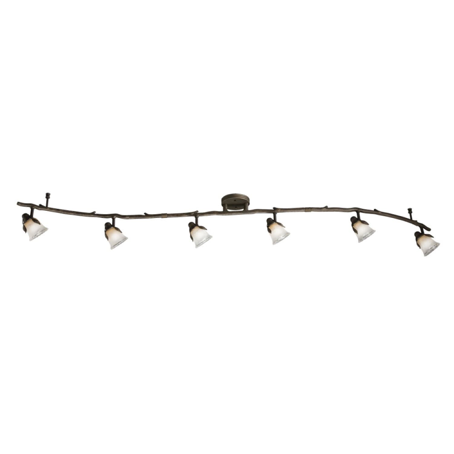 Portfolio 16034 Branches 70.75-in 6-Light Olde Bronze dimmable Gu10 Pin Base Rustic Track Bar
