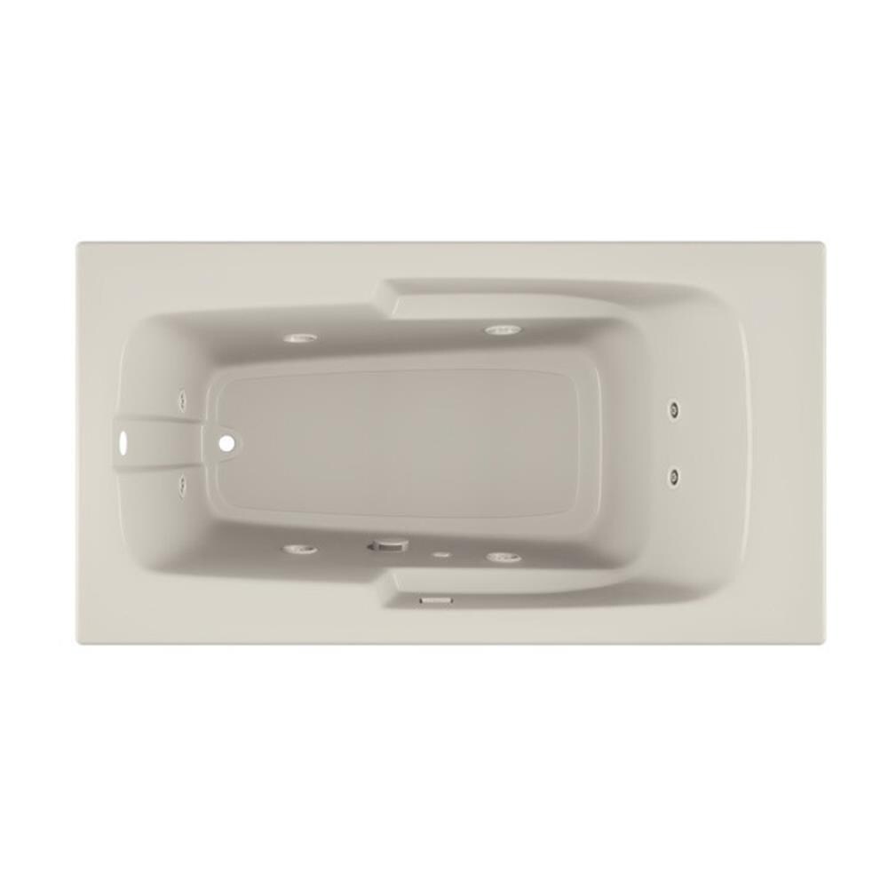 Jacuzzi NG14969 CETRA 32-in x 60-in Oyster Acrylic Rectangular Drop-in Whirlpool Tub ( Left Drain )