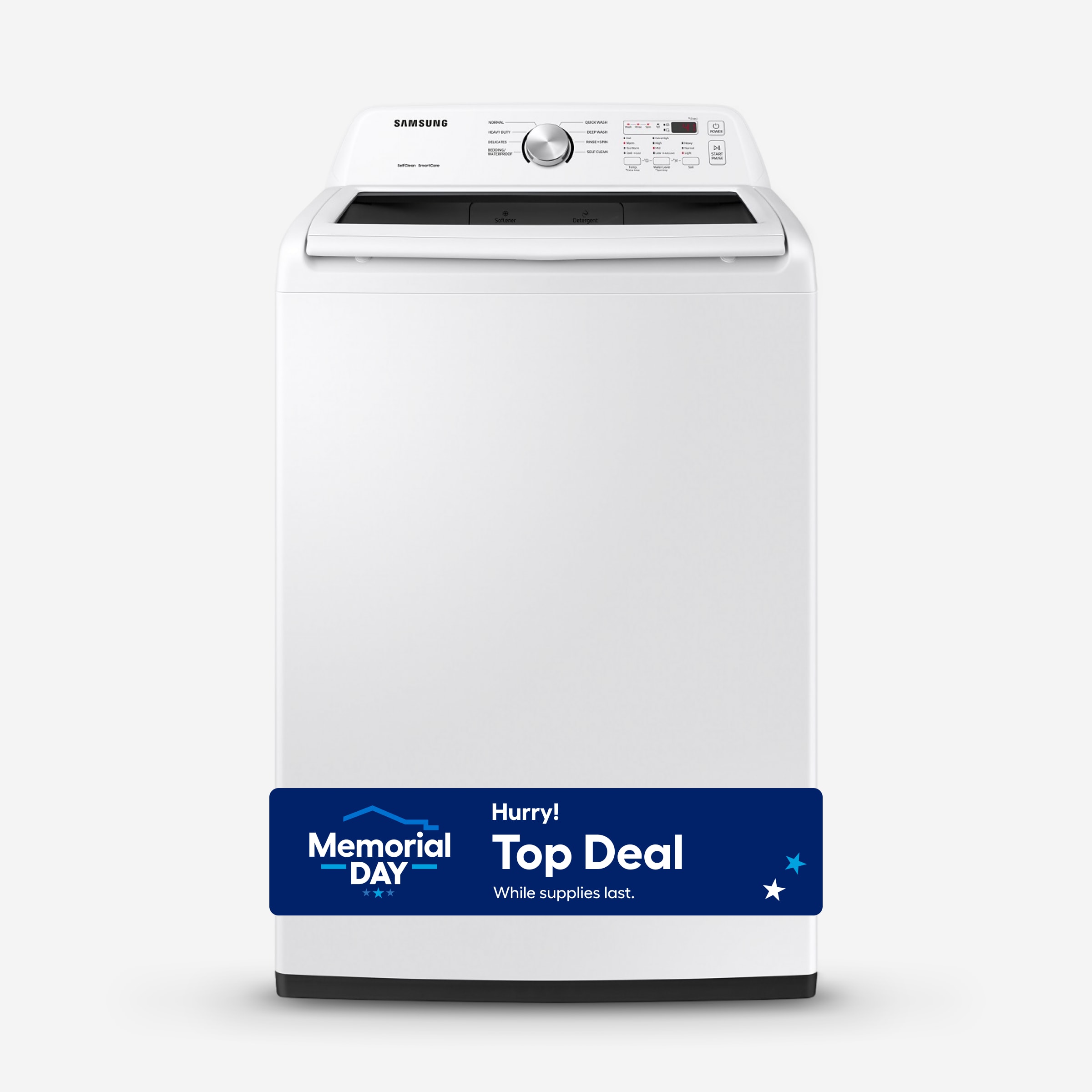 Samsung WA45T3200AW 4.5-cu ft Impeller Top-Load Washer ( White )