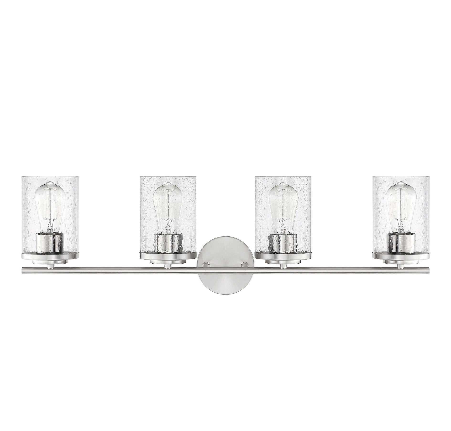Marshall Polished Chrome 4-Light Bathroom Vanity Fixture