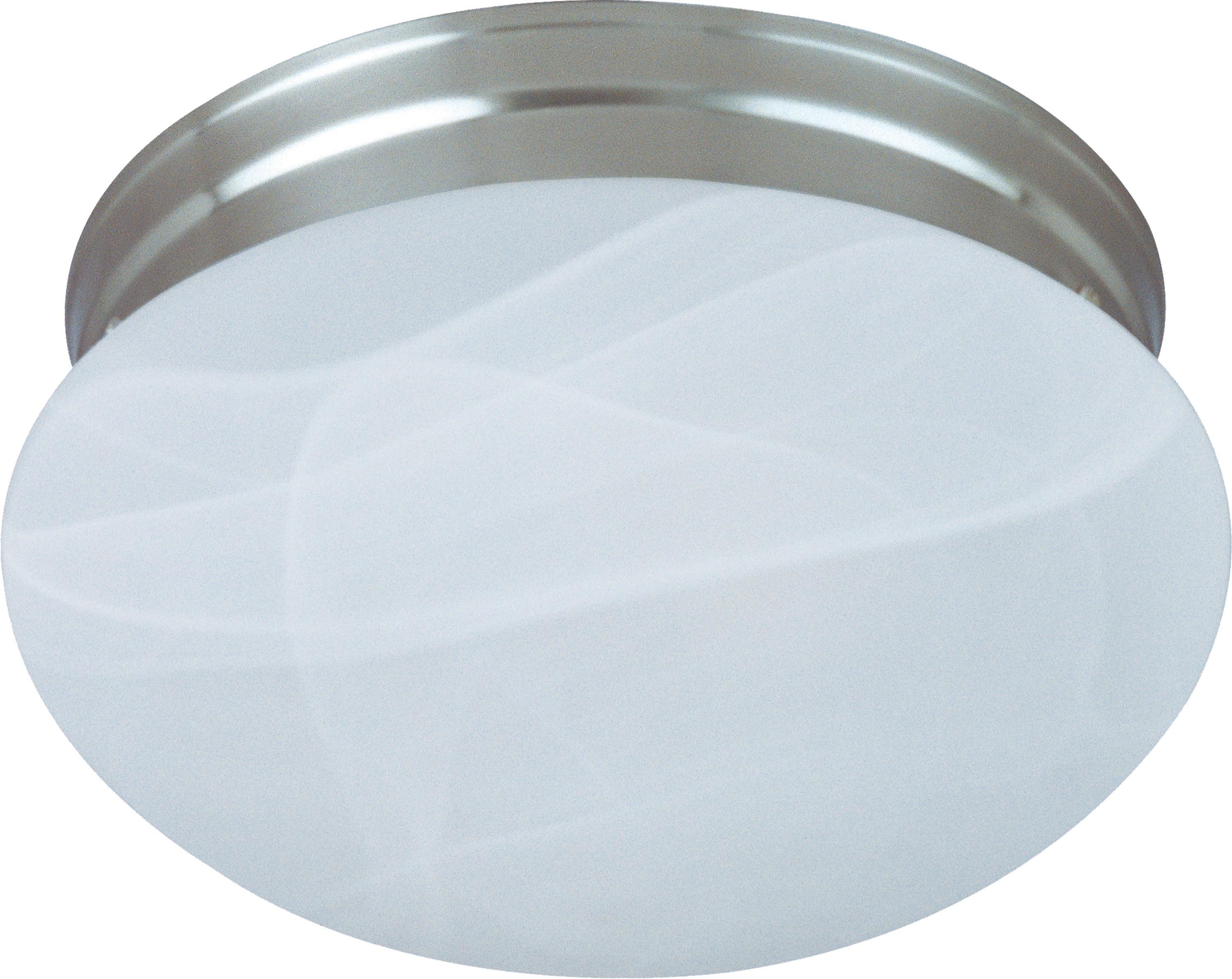 Maxim Lighting 5884MRSN Essentials 1 -Light 7.5-in Satin Nickel Flush Mount Light