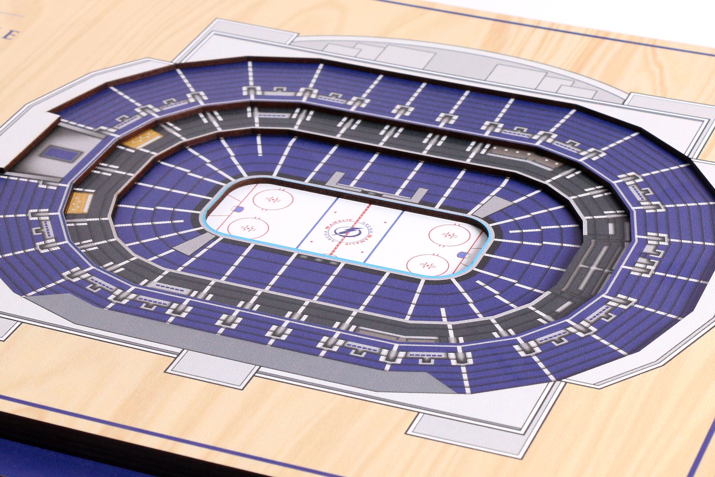 YouTheFan NHL Tampa Bay Lightning 5-Layer StadiumView 3D Wall Art - Amalie Arena