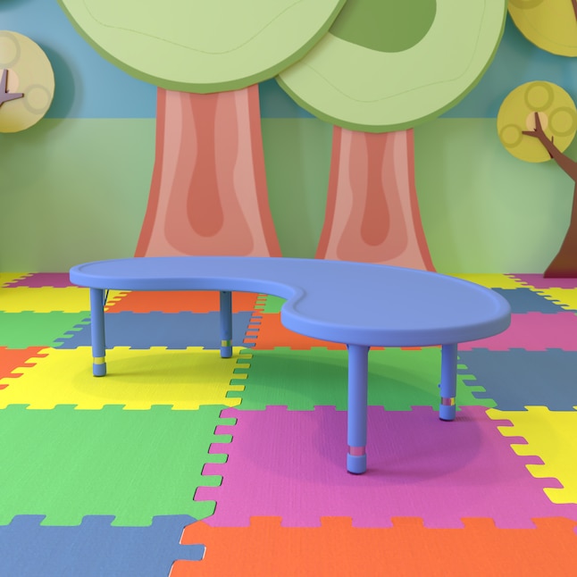 Flash Furniture Blue Half-round Kid's Play Table Flash Furniture Blue Half-round Kid's Play Table