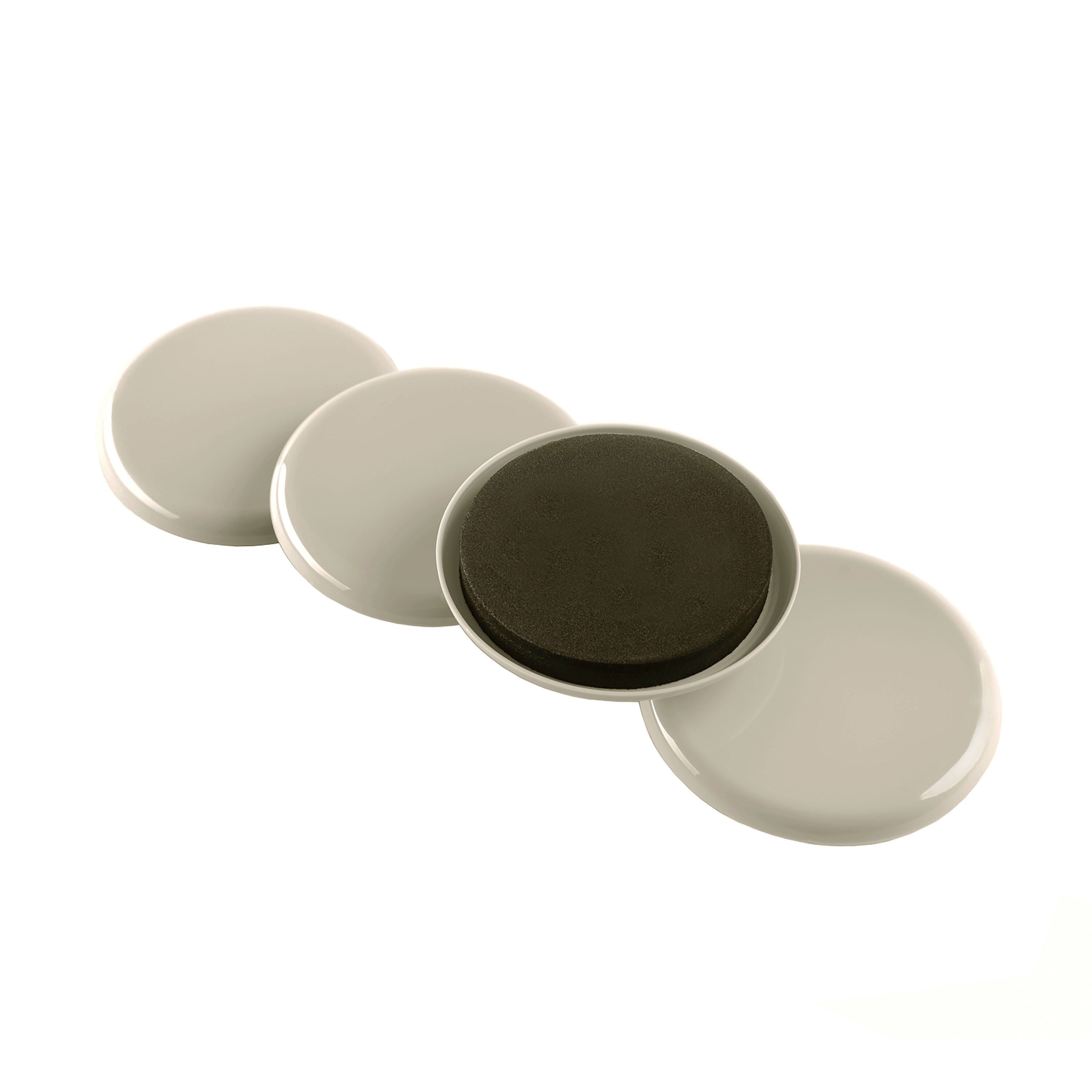 RELIABILT 4703424RB 4 -Pack 3-1/2-in Round Plastic Carpet Furniture Slider