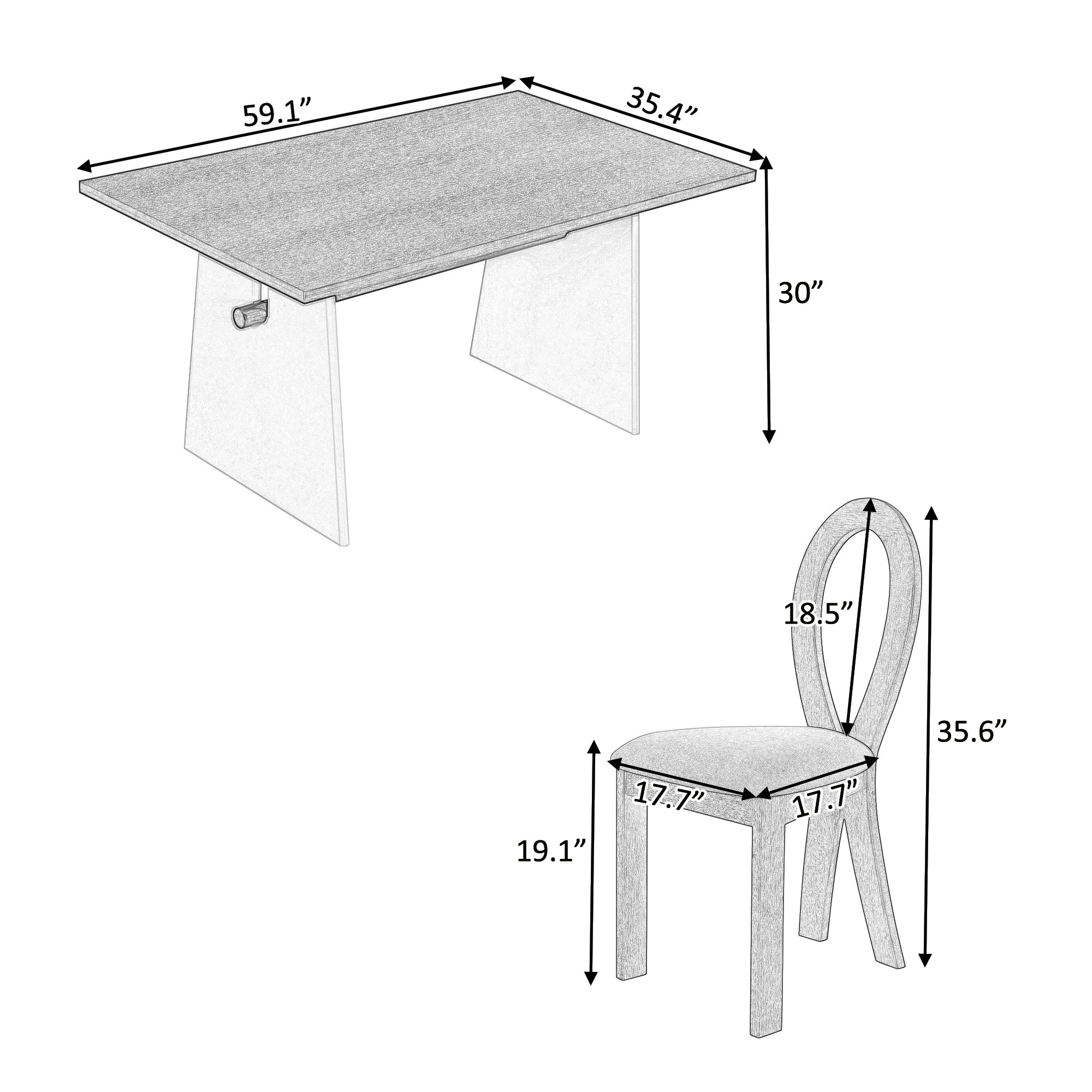 SINOFURN SYA330113BN Dining-Sets - View #3