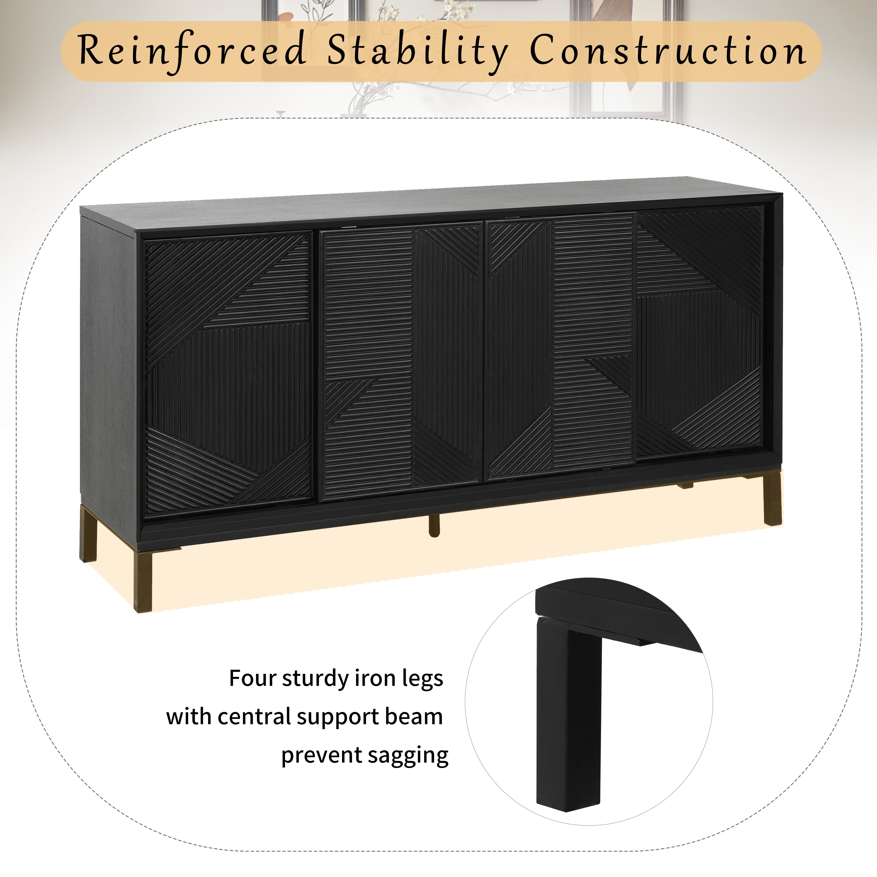ModernLuxe N760P253319B Console-Sofa-Tables - View #4