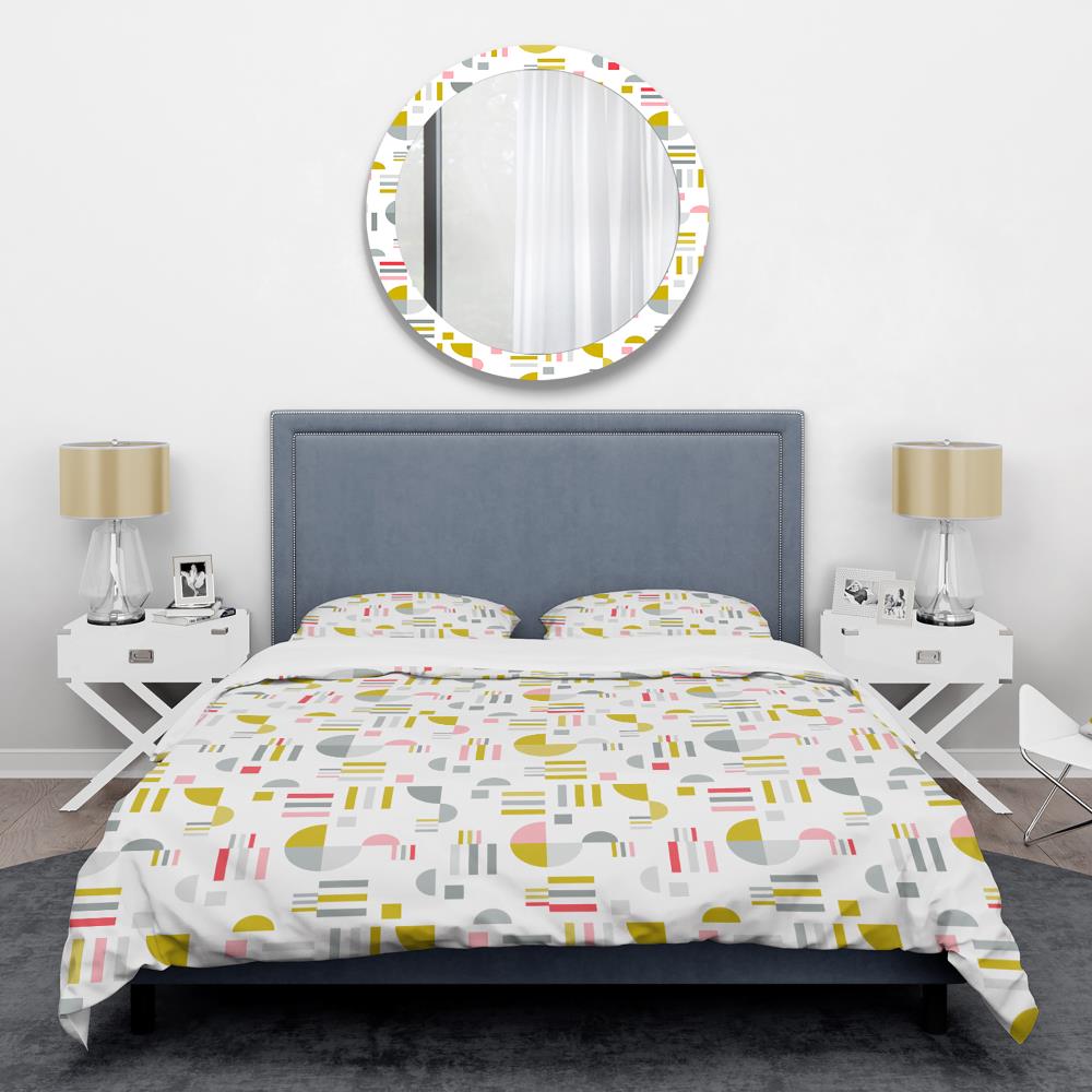 Designart BED24358-T 3 -Piece White Twin Duvet cover Set
