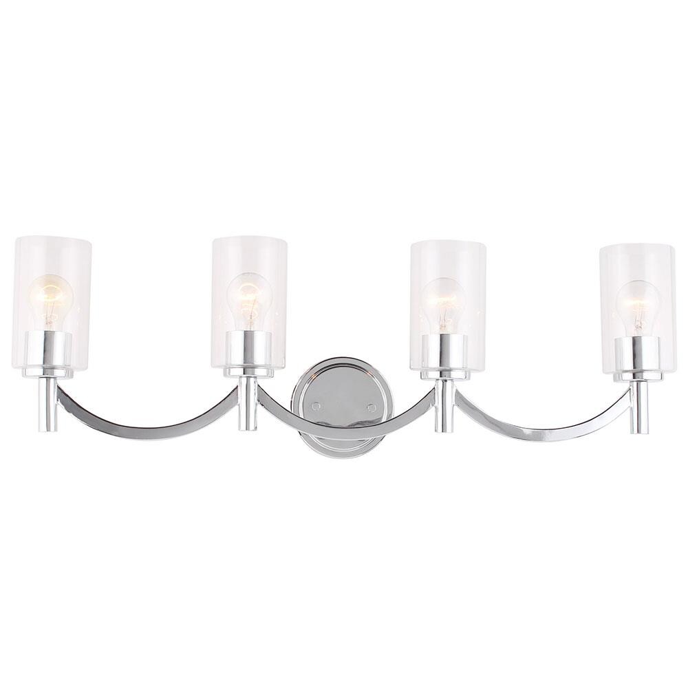 EGLO 203752A Devora 6-in W 4-Light Chrome Transitional Wall Sconce