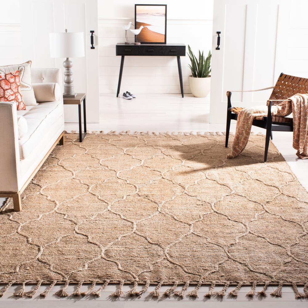 Eco-Friendly Handwoven Jute Rug - Natural 5' x 8'