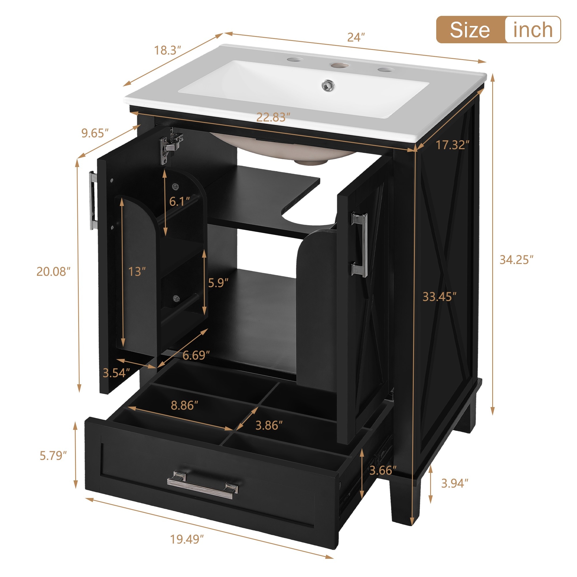 Dexmalle N729P292170B Bath-Vanity-Combo - View #4