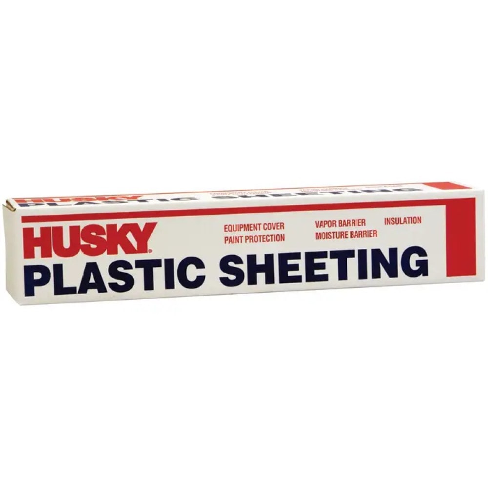 Husky 1-Roll of 12ft x 200ft Poly-America CF1512C Clear 1.5-Mil Low Density Plastic Sheeting #CF1512C