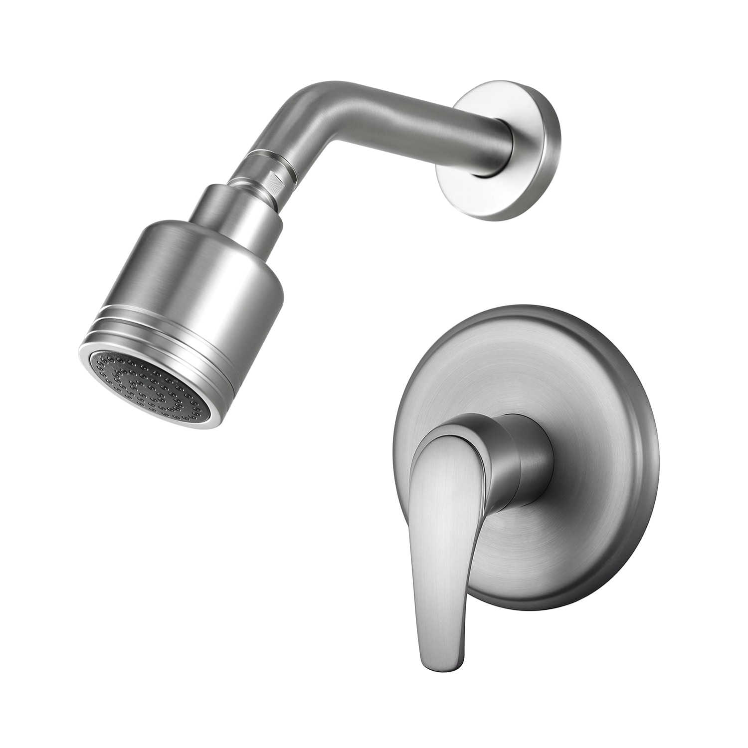 Cobbe SSF0100N Brushed Nickel 1-handle Handheld Rectangle Shower Set Faucet Valve Included