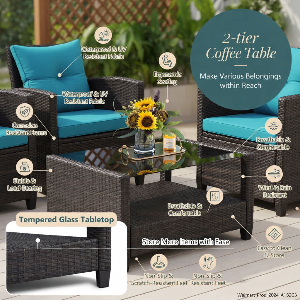 Choco Moon 5357455152606 Patio-Conversation-Sets - View #6