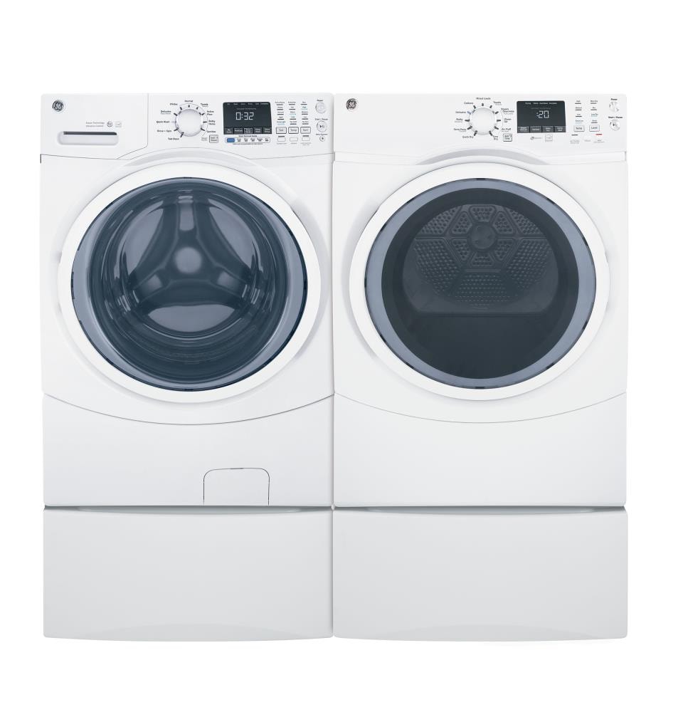 GE 7.5-cu ft Stackable Steam Cycle Electric Dryer (White) ENERGY STAR ...