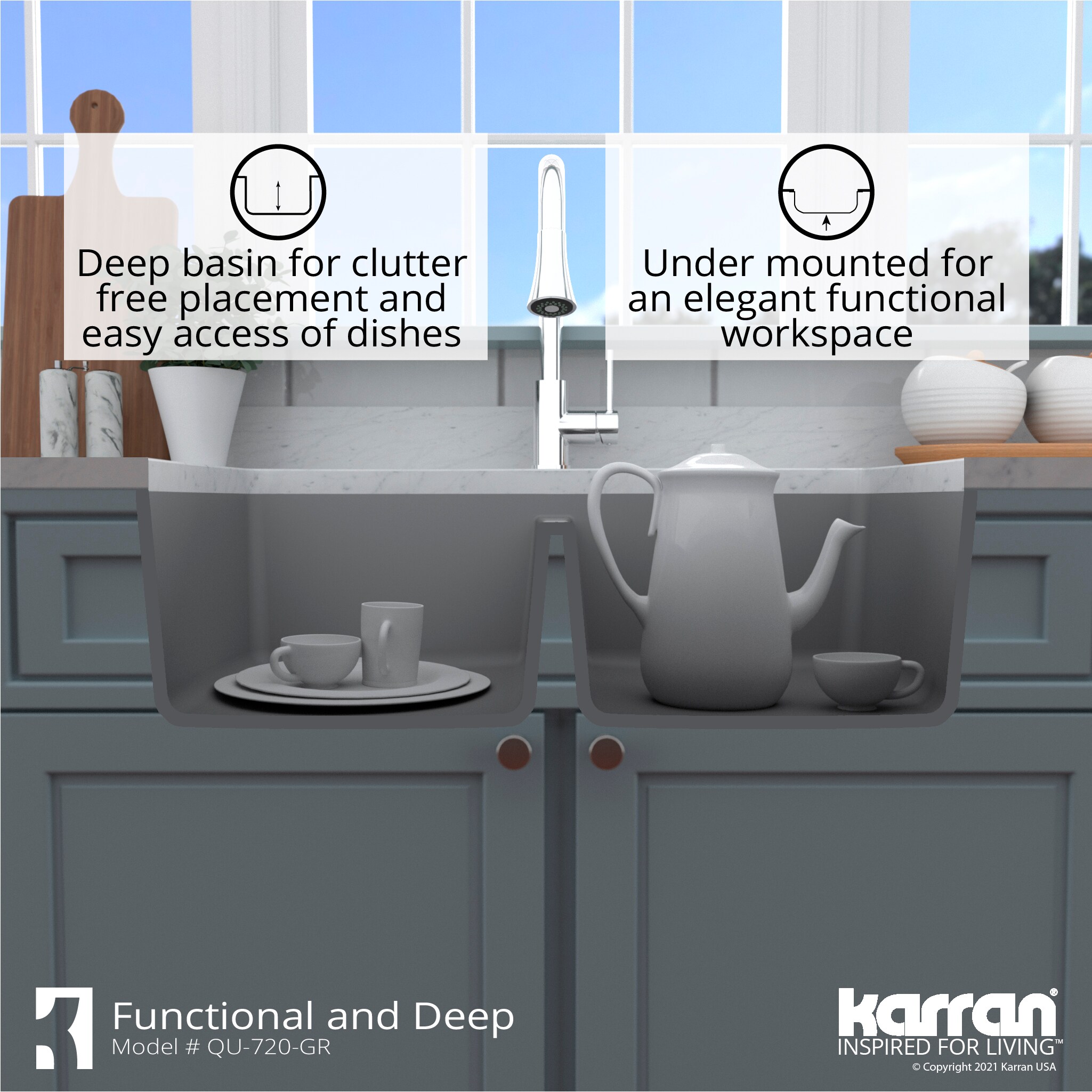 Karran QU-720-GR Kitchen-Sinks - View #9