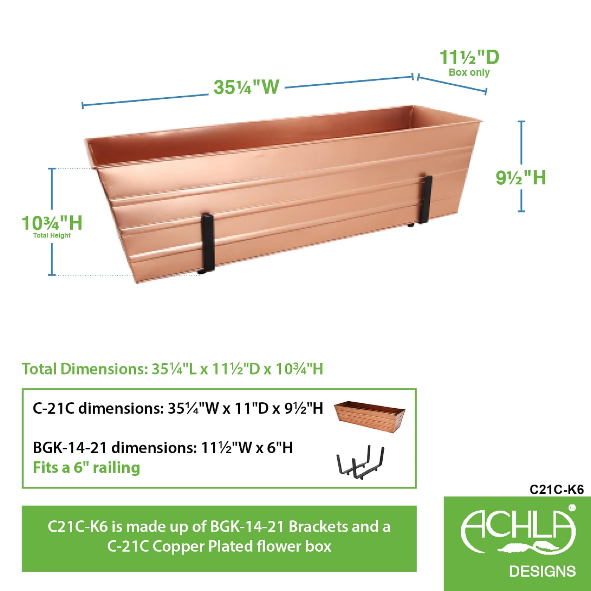 Minuteman International C21C-K6 Planter-Window-Box - View #2