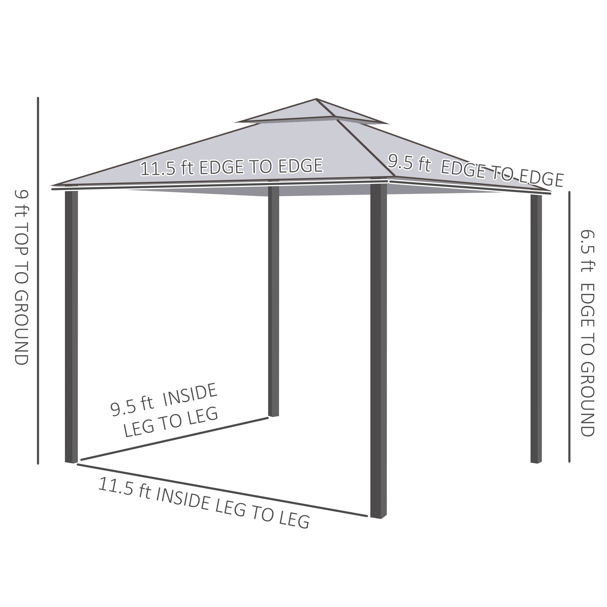 Bayfeve BFAOS-4223-GZB Wood-Resin-Gazebos - View #5