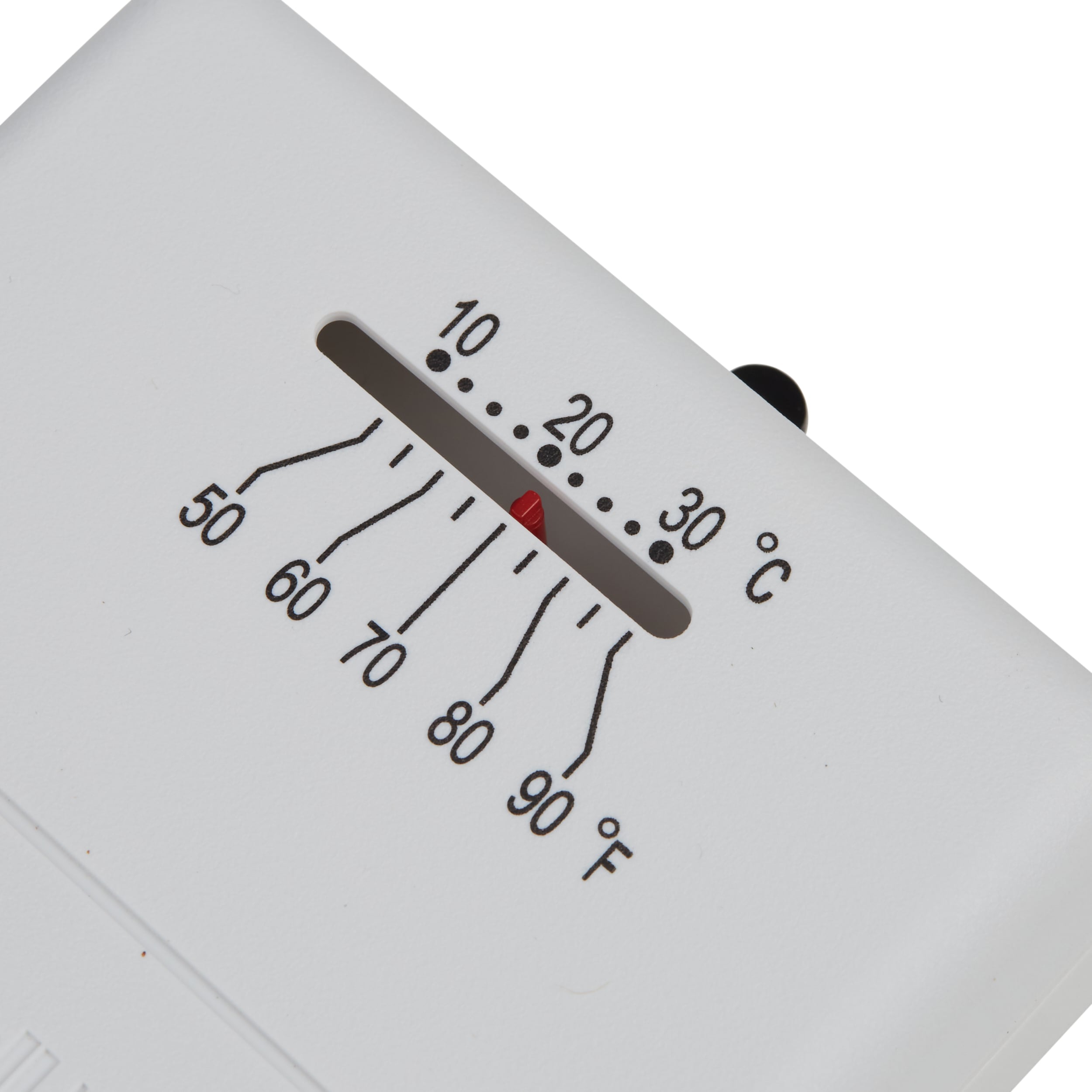 White Square Low Voltage Heating and Cooling Thermostat
