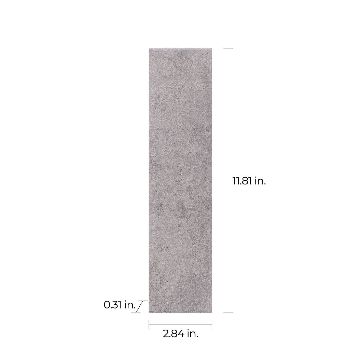 Style Selections Alamosa Gray 3-in x 12-in Ceramic Bullnose Tile (0.233 ...