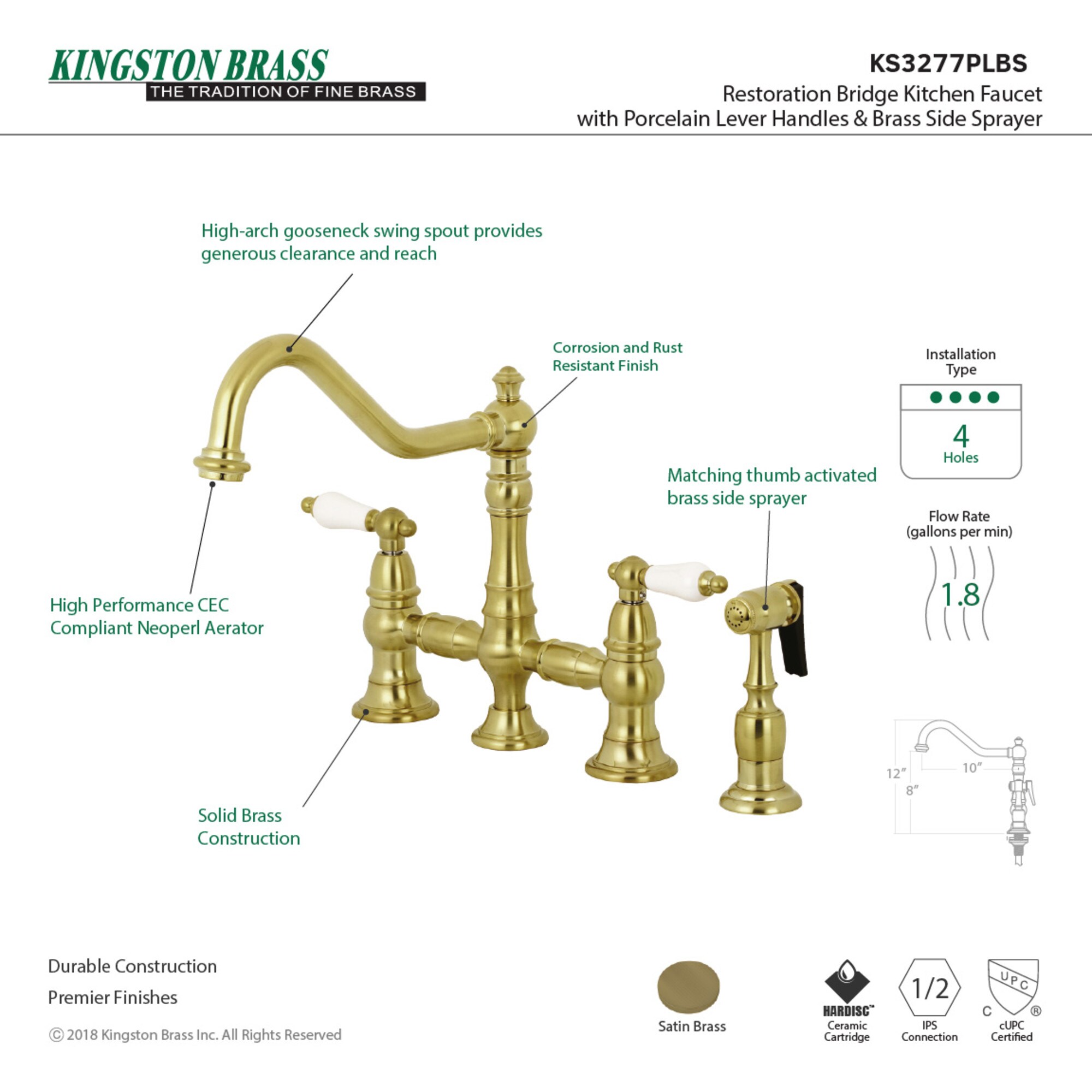 Kingston Brass WLKS3277PLBS Kitchen-Faucets - View #2