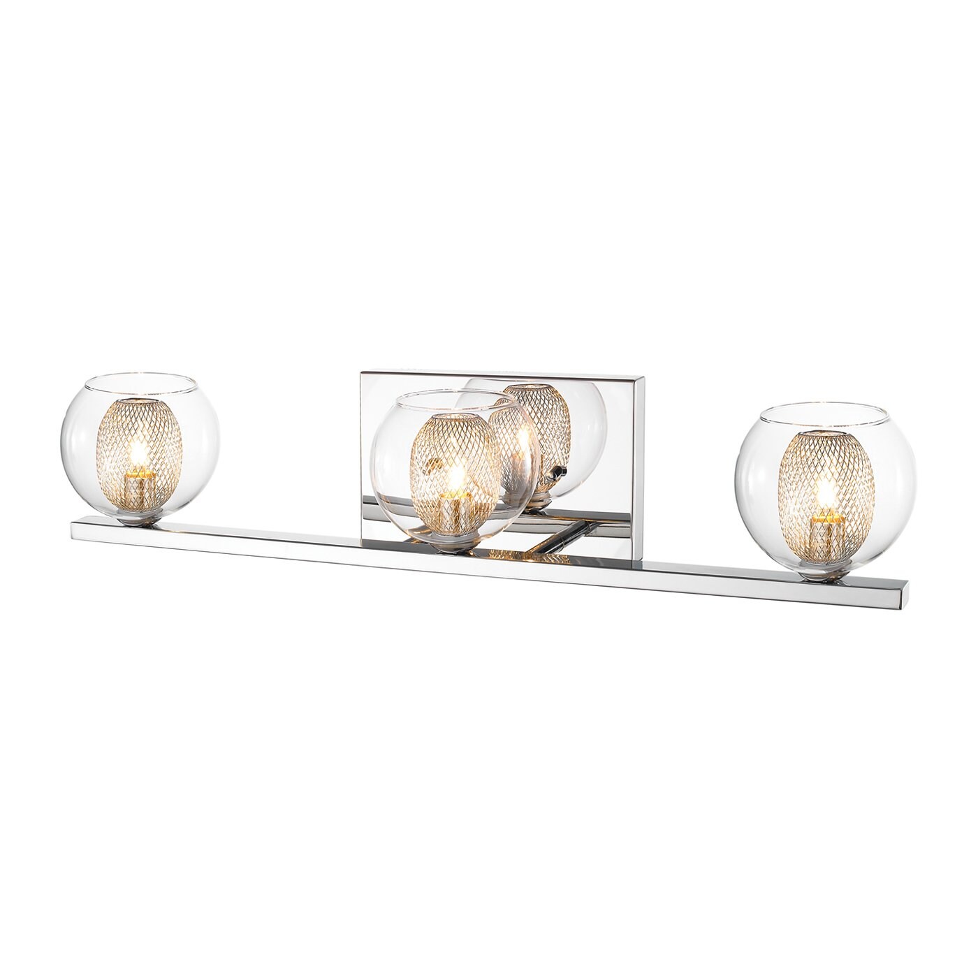 Z-Lite 905-3V Auge 23.25-in 3 -Light Chrome Modern/contemporary Vanity light