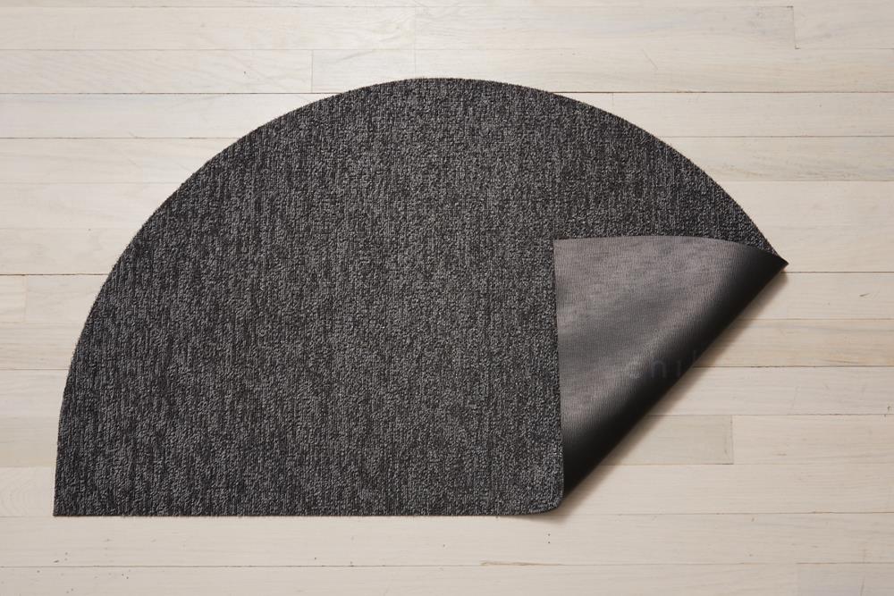 Chilewich Chilewich Shag Mats 2 X 3 (ft) Grey Half-round Indoor/Outdoor ...