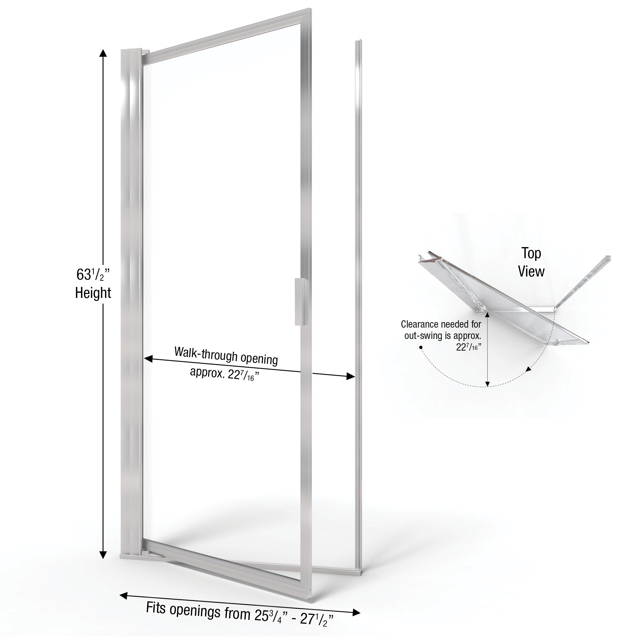Basco SOPN00A2763CLBN Shower-Doors - View #2