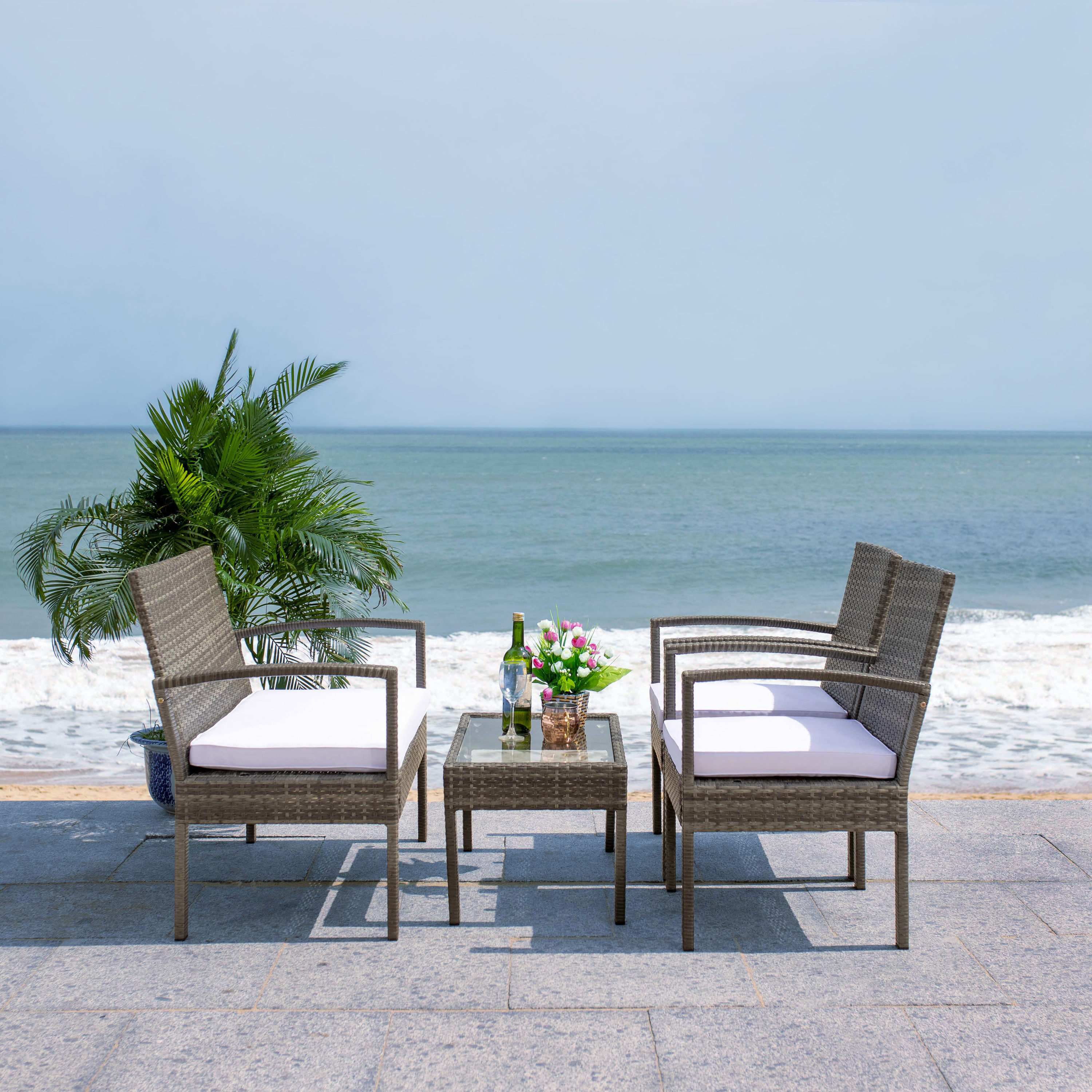 Safavieh PAT7507C Patio-Conversation-Sets - View #4