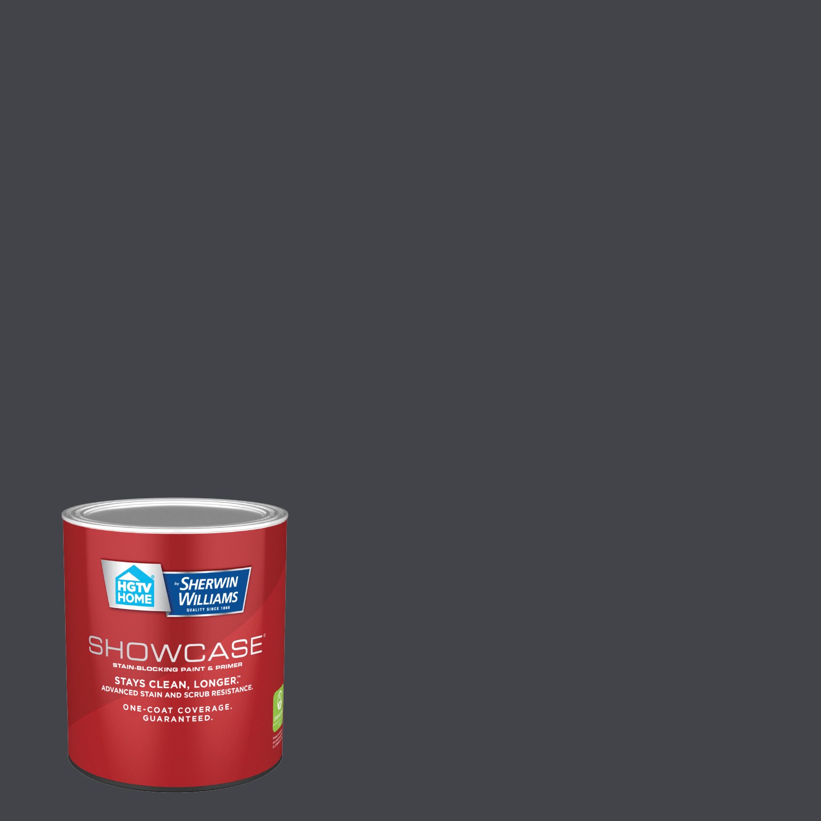 HGTV HOME by Sherwin-Williams 5011-2-935221 Showcase Eggshell Very Black 5011-2 Acrylic Interior Paint Paint + Primer ( 1-quart )