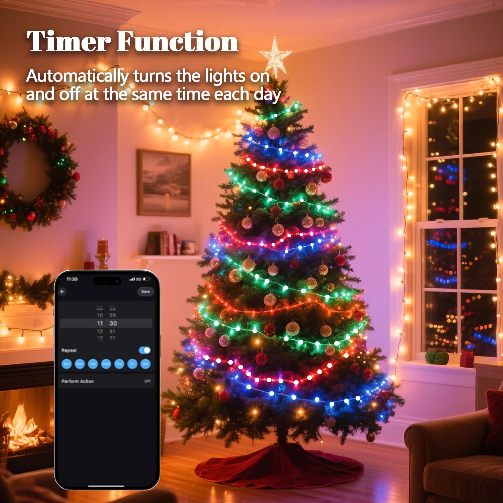 IUEST LIU0813R355 Christmas-String-Lights - View #4