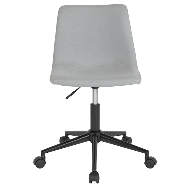 Flash Furniture Siena Light Gray Fabric Contemporary Adjustable Height ...