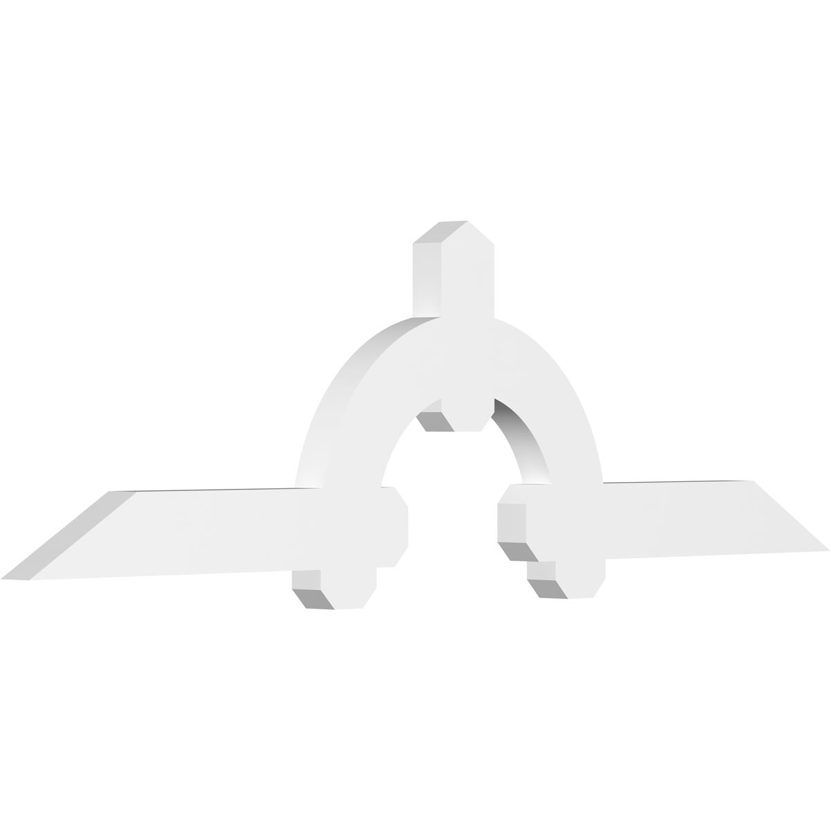 Ekena Millwork GBP060X18X0204ERI00 Ericson White PVC Gable bracket