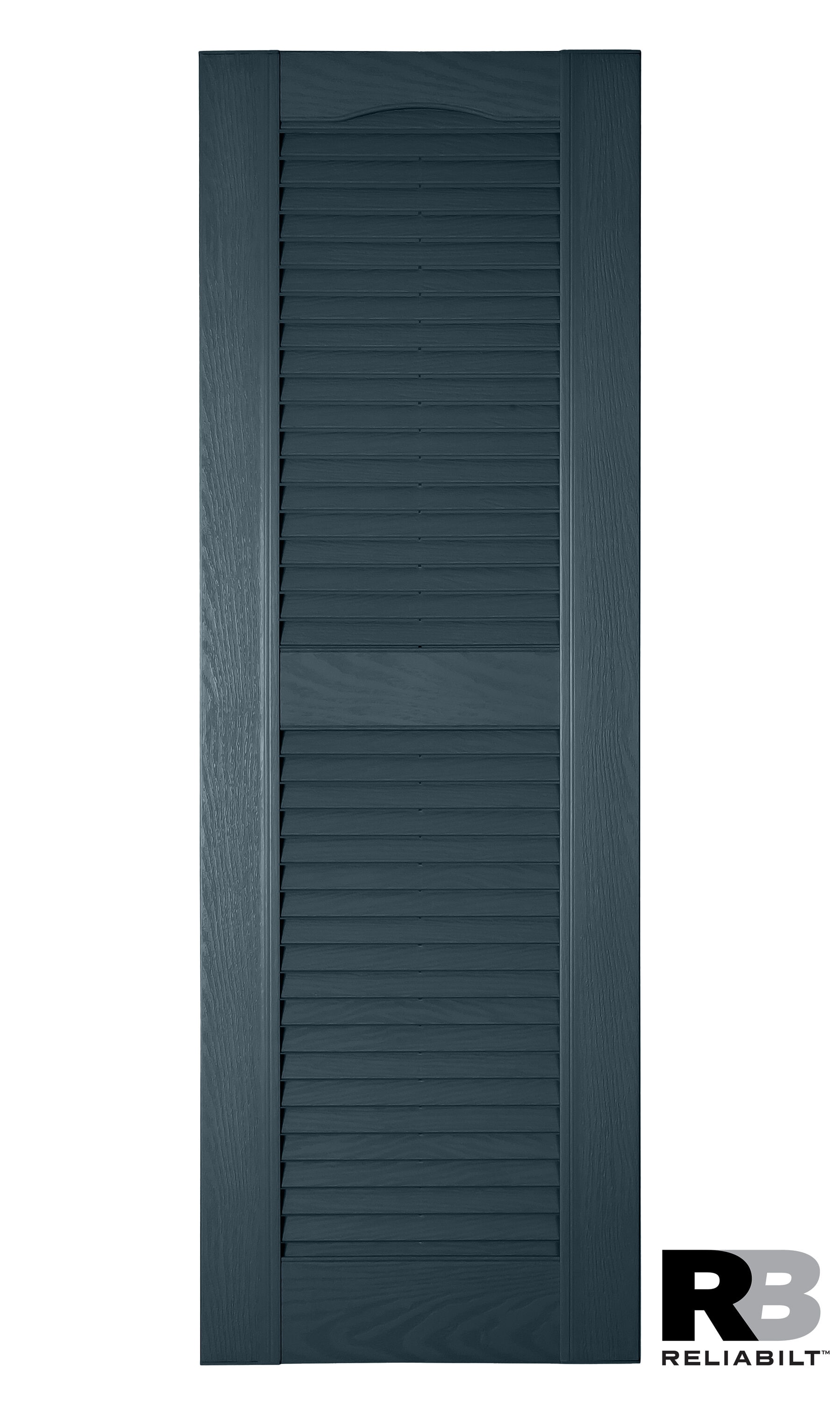 RELIABILT LVRCT1667004 16.25-in W x 67-in H Bedford Blue Louvered Polypropylene Exterior Shutters ( 2 -Pack )